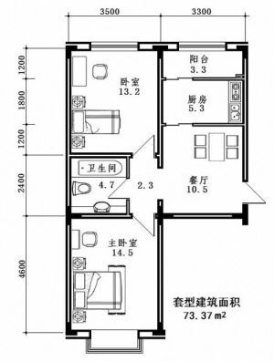 刀把形,手枪型的户型