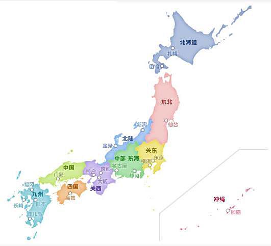 日本地图_日本
