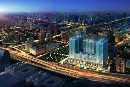 图为金贸中心效果展示