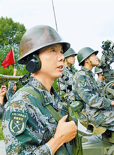 Chengdu Military Region, a brigade air defense battalion Zhang Anyun 