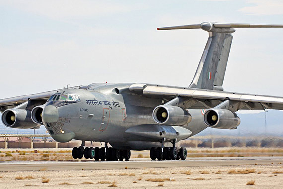 印度空军装备的俄制伊尔-78MKI空中加油机