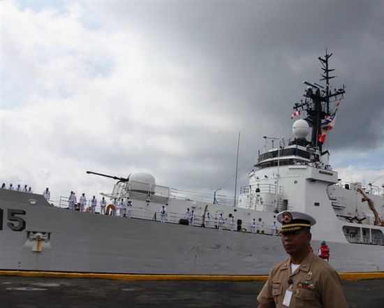 资料图：菲律宾海军接收的第一艘美国汉密尔顿级巡逻舰