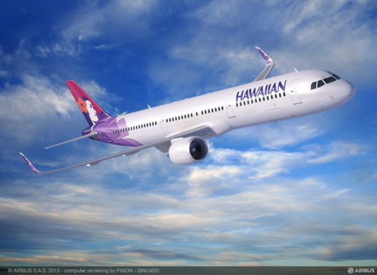 夏威夷航空确认订购16架空客A321neo(图)|夏威