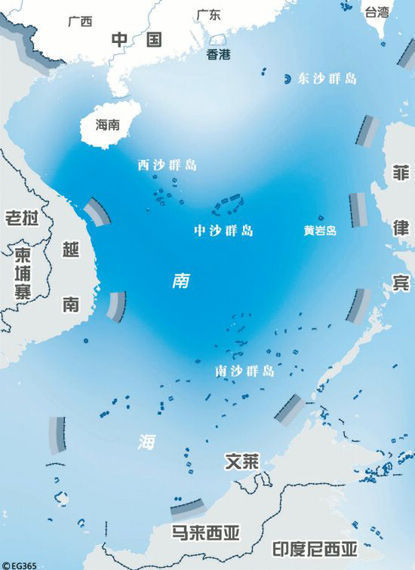 越南海关没收中国地图因其标明南海九段线(图