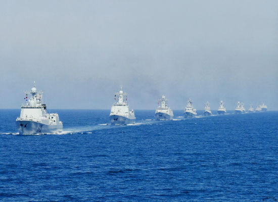 中国海军阅兵活动因失联客机搜寻未果取消|海