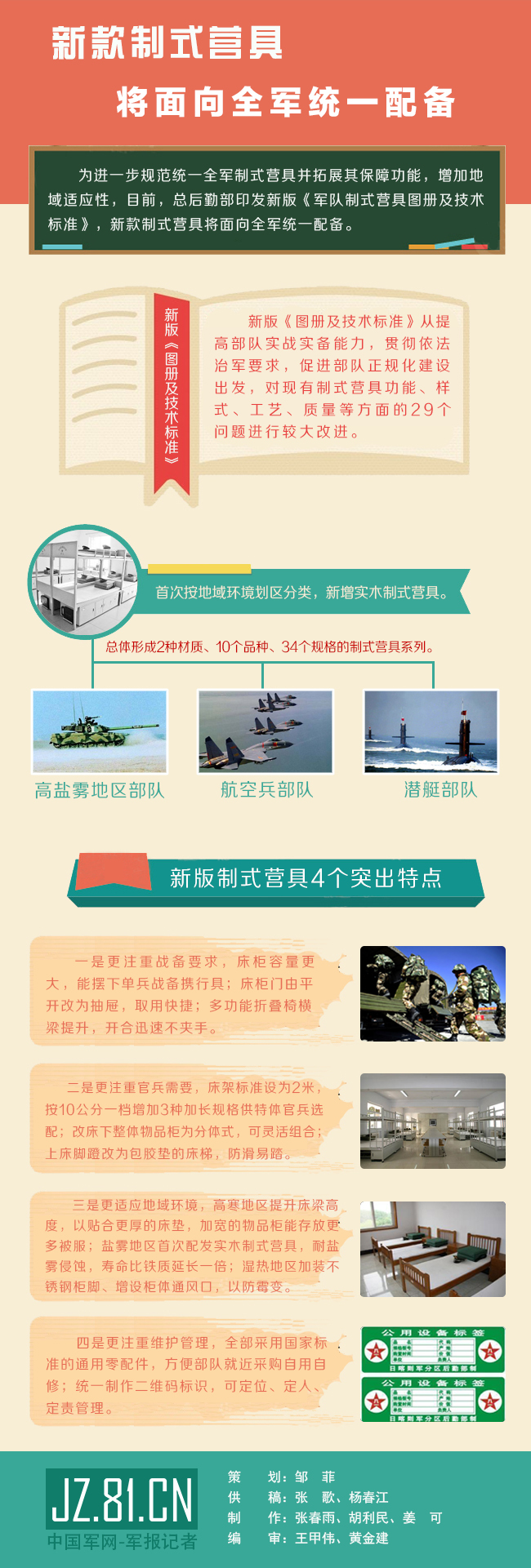 新款制式营具将面向全军统一配备