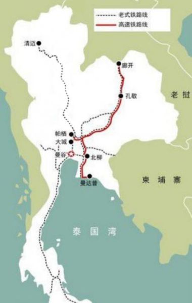 中泰铁路路线图。资料图