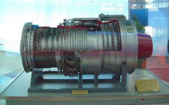 中国R0110重型燃气轮机剖析模型