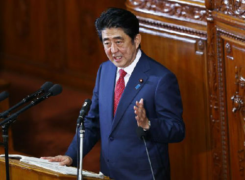 安倍施政演说聚焦安保改革拟修订日美防卫合作