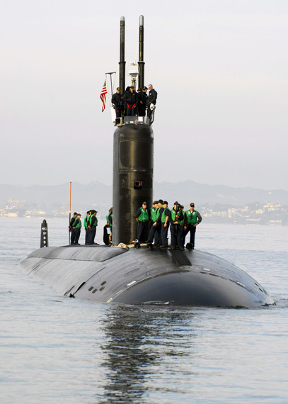 图文：美国海军洛杉矶级核动力攻击潜艇蒙培利尔号
