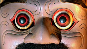 Close up of a mask