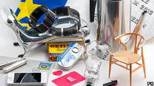 Objects that will be placed into a time capsule