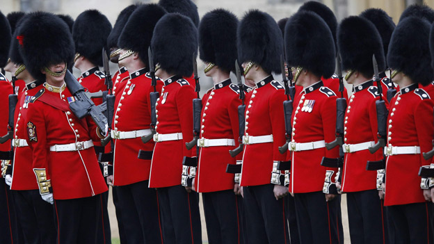 Members of the 1st Battalion and No. 7 Company the Coldstream Guards, Getty Images