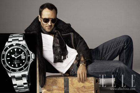 Tom Ford佩戴Rolex Submariner腕表 Tom Ford佩戴Rolex Submariner腕表