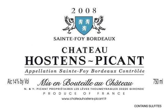 CHATEAU HOSTENS-PICANT 2008