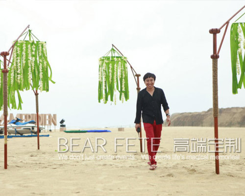 三亚海边浪漫婚礼① 海滩仪式搭建篇(3)