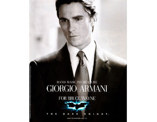 乔治-阿玛尼定制的《蝙蝠侠》男装世界