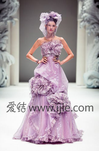 紫色婚纱大图(2)