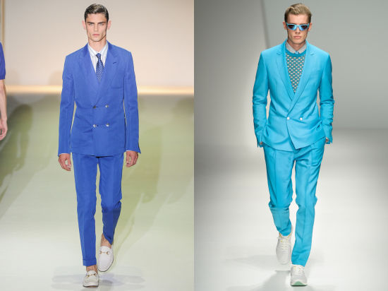 Gucci 2013春夏秀场(左);Salvatore Ferragamo 2013春夏秀场(右) Gucci 2013春夏秀场(左);Salvatore Ferragamo 2013春夏秀场(右)