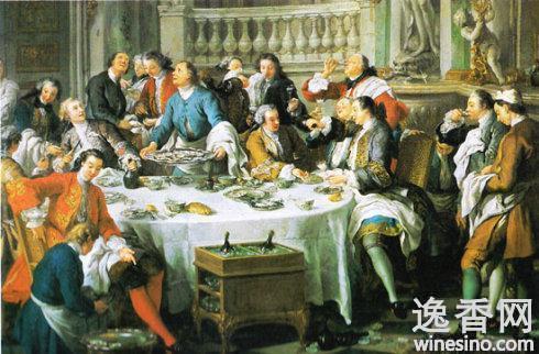 򺣬Ѿ(The Oyster Lunch ,Painting by Jean-Francois de Troy 1734)