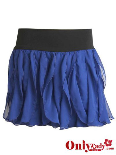 Tiered Chiffon Mini Skirt