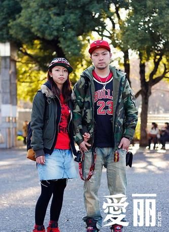迷彩混搭单宁街头范儿
