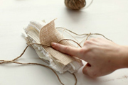  Course of plain linen aesthetic packaging fabric