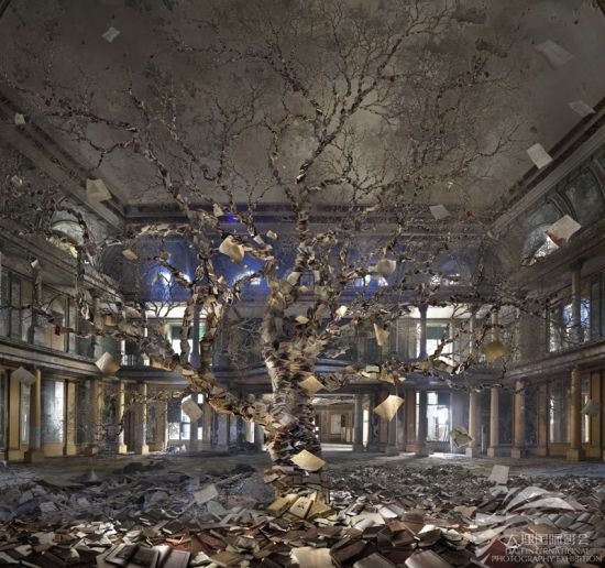 顤Tree of Books, 2015, 160 x 150 cm 