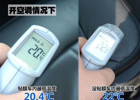车内空调降温能力测试