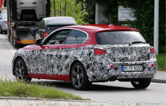 BMW 1 Series facelift spy 06