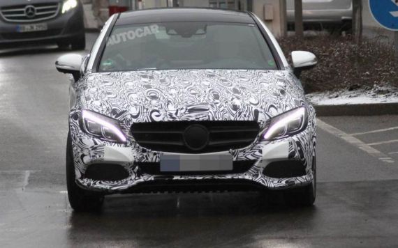 Mercedes-Benz C-class Coupe Spy 01