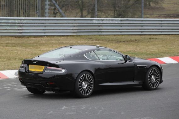 Aston Martin DB9 successor test mule spy 03
