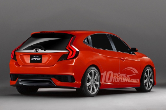 Honda Civic hatchback render 02