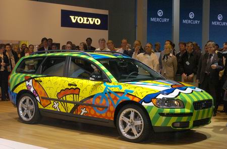 车展现场:现代艺术精品Volvo V50(图)