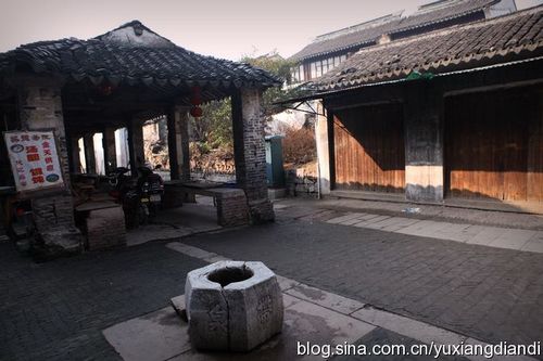 900年的古井和90年菜市场。