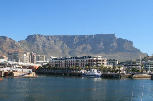 As seen from the Victoria Harbour Table Mountain.