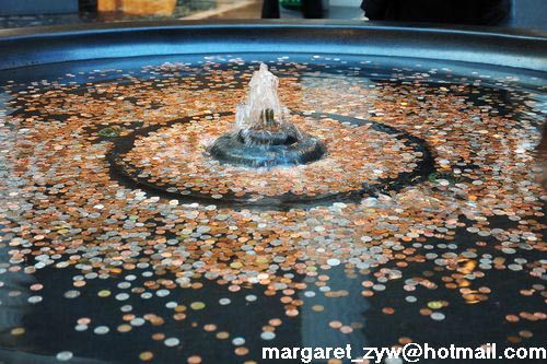 欧洲展厅罗马文化部分,有个许愿池.