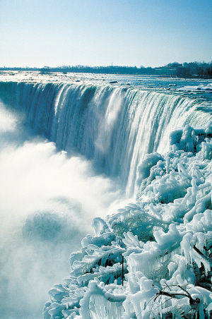 Niagara Falls ice crystal