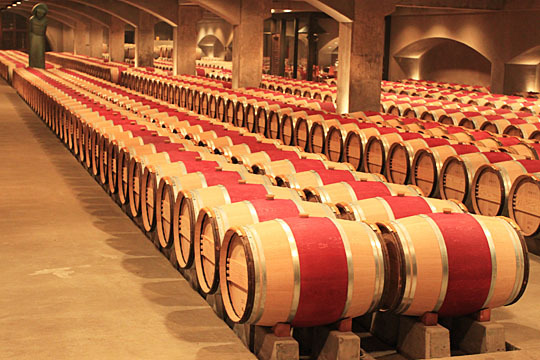 Robert Mondavi wine cellar