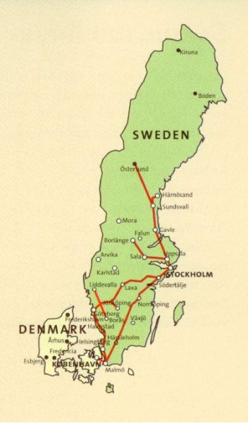 瑞典、丹麦X2000高速列车之旅