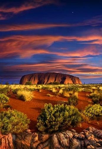Uluru's stunning sunset