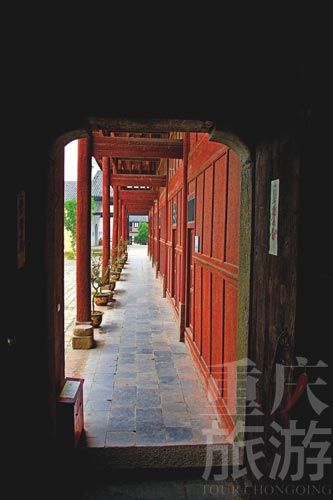 The new town of Yunyang County in the Three Gorges Museum, there is a part of the town of old buildings