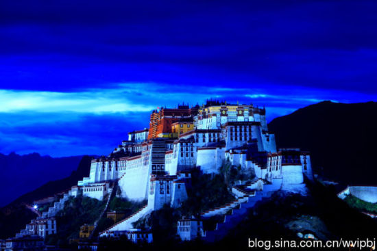 Sina travel pictures: Potala Palace Night Photography: an earthly paradise