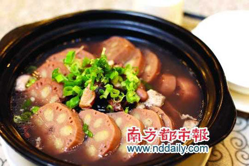 Stewed octopus with lotus root