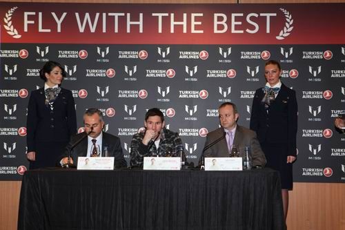 足球巨星梅西成为土耳其航空全球品牌大使