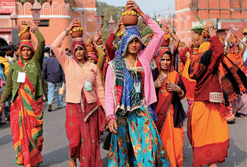 The pink city of Jaipur --