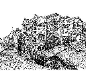 汪全泰号手绘图 作者:欧阳桦