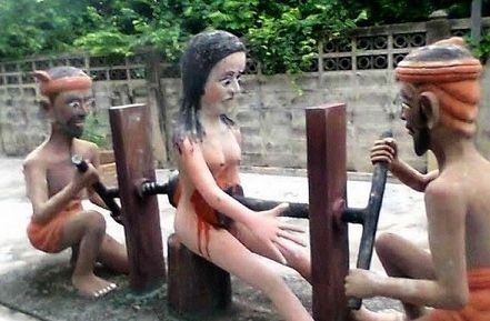 争时候对待敌国女性战犯图片