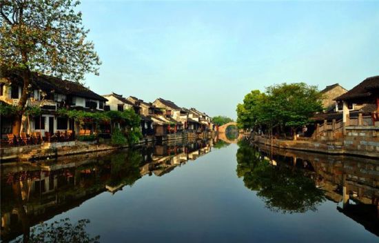 西塘古镇中最著名的风景线是一道1000多米图片