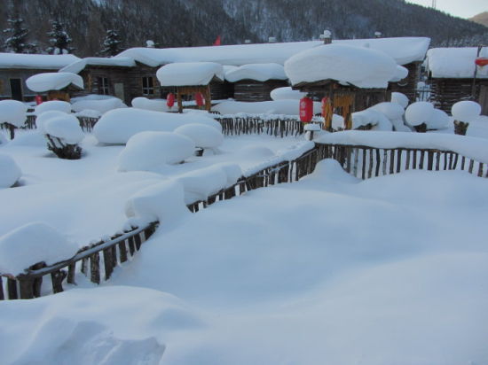 爸爸去哪儿 走进牡丹江海林雪乡